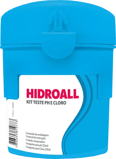Kit Teste pH e Cloro marca Hidroall