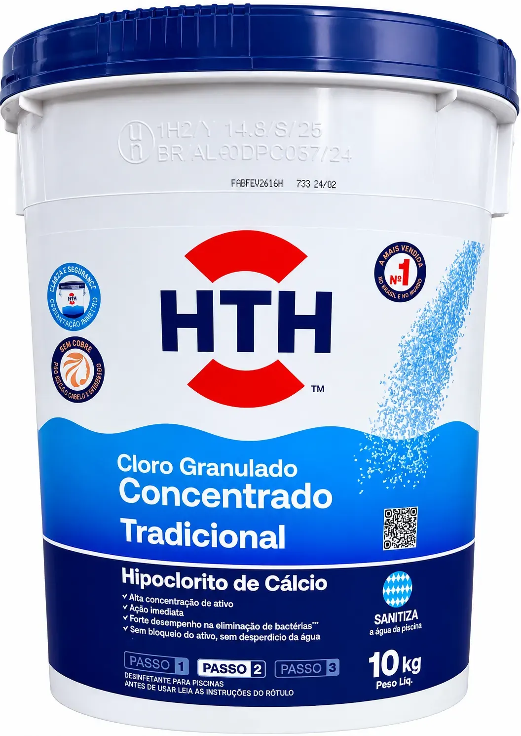 HTH 10 Kg cloro Granulado.