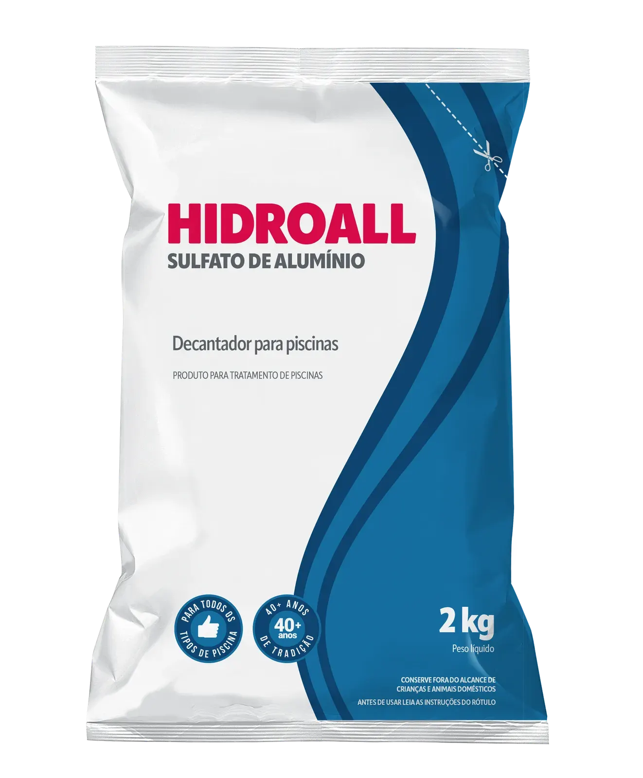 Sulfato Alumínio 2 Kg. marca Hidroall