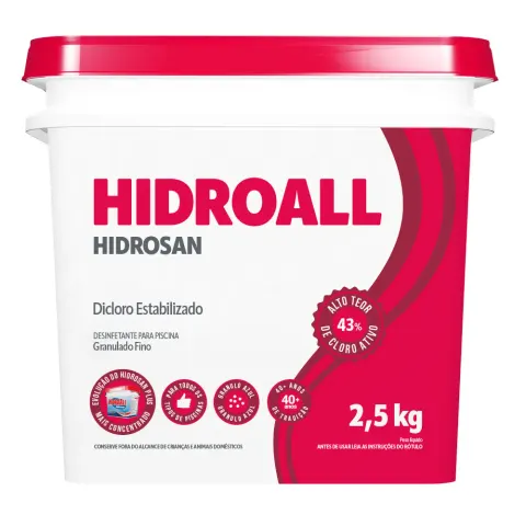 Hidrosan Plus 2,5 Kg cloro marca Hidroall