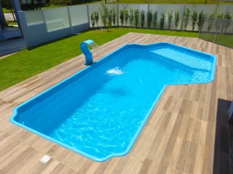 Piscina Fibra Praia Dourada 6,00 x 3,60 x 1,40 PDF600