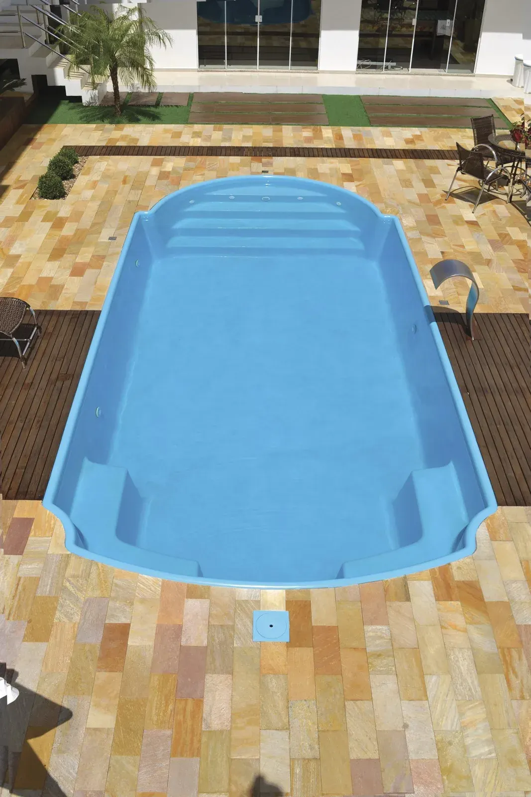 Piscina Fibra Mediterrânea Plus 7,00 x 3,20 x 1,30 MPF700