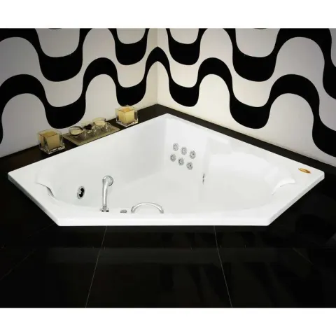 Banheira Bionda G4 1,52 x 1,52 x 0,50 em acrílico marca Jacuzzi.