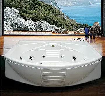 Banheira Amea 1,83 x 1,22 x 0,51 em acrílico marca Jacuzzi.
