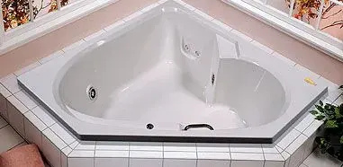 Banheira Bionda G2 1,52 x 1,52 x 0,50 em acrílico c/ aquecedor marca Jacuzzi.