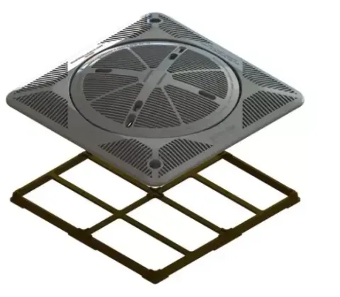 Grade fundo 30x30 com tampa FSB, Sodramar