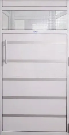 Porta sauna alumínio branco 0,99X1,99m c/ contra marco, Sodramar