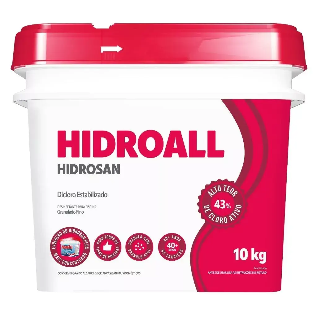 Hidrosan Plus 10 kg cloro marca Hidroall